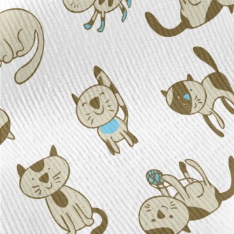 Hand Drawn Domestic Cat Standard Corduroy