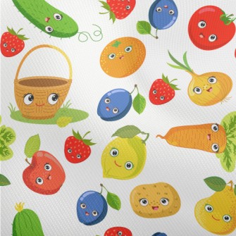 Cute Fruits And Vegetables Dobby