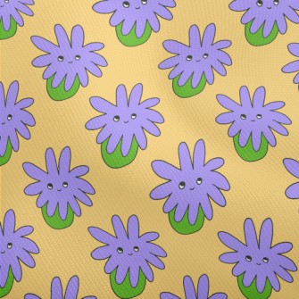 Psychedelic Purple Flowers Dobby