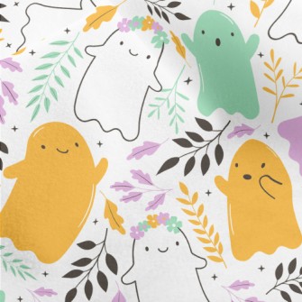Cute Colorful Ghost Micro Fleece