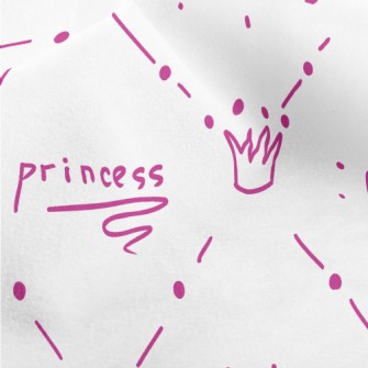 Doodle Princess Crown Micro Fleece