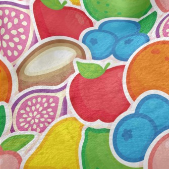 Colorful Fruit Stickers Minky