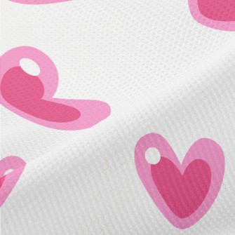 Cartoon Pink Love Piqué