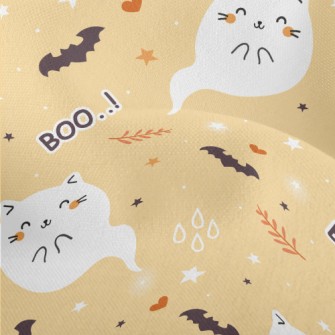 Cute Ghost Cat Lightweight Performance Linen