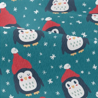 Penguin With Santa Hat Modern Jersey