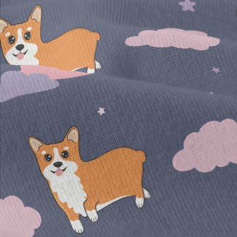 Hand Drawn Corgi In The Sky Modern Jersey