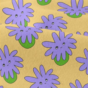 Psychedelic Purple Flowers Modern Jersey