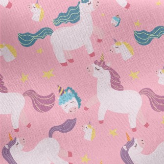 Fantasy Magic Unicorn Jersey Backed Fleece