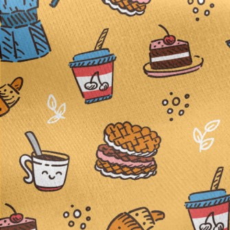 Coffee And Afternoon Tea Desse Jersey Backed Fleece