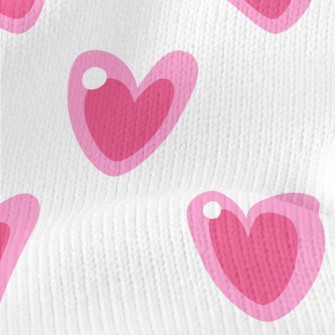Cartoon Pink Love Stretch Jersey