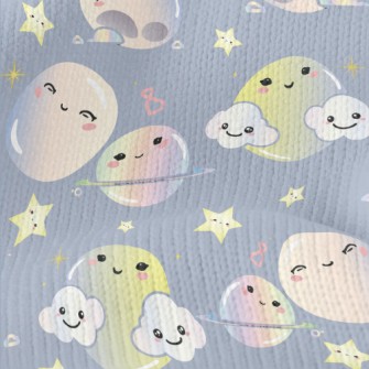 Cute Smiling Starry Sky Stretch Jersey