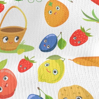 Cute Fruits And Vegetables Stretch Jersey