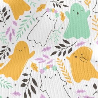Cute Colorful Ghost Stretch Jersey
