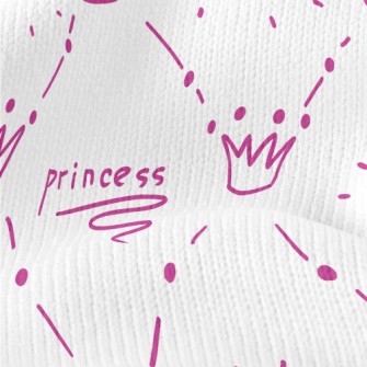 Doodle Princess Crown Stretch Jersey