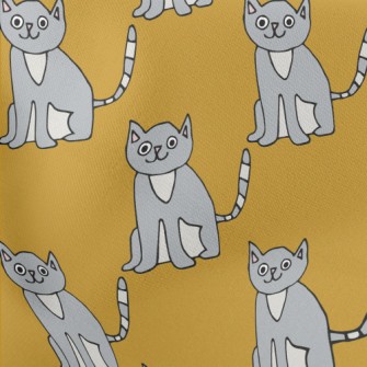 Cat Children's Graffiti Lightweight Cotton Poplin