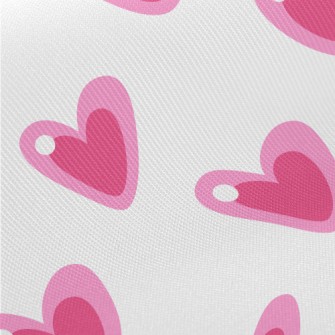 Cartoon Pink Love Midweight Cotton Poplin